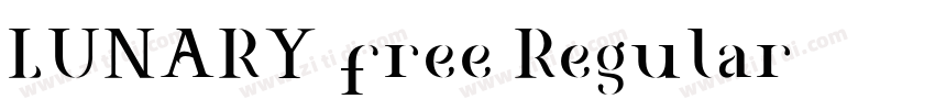 LUNARY free Regular字体转换